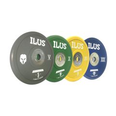 Set Discos Urethane Bumpers ILUS Deluxe Series 5 a 20 kg